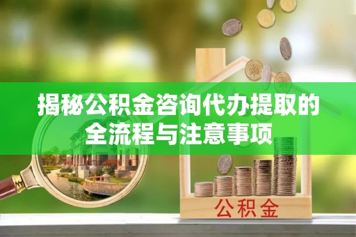 凌海揭秘公积金咨询代办提取的全流程与注意事项